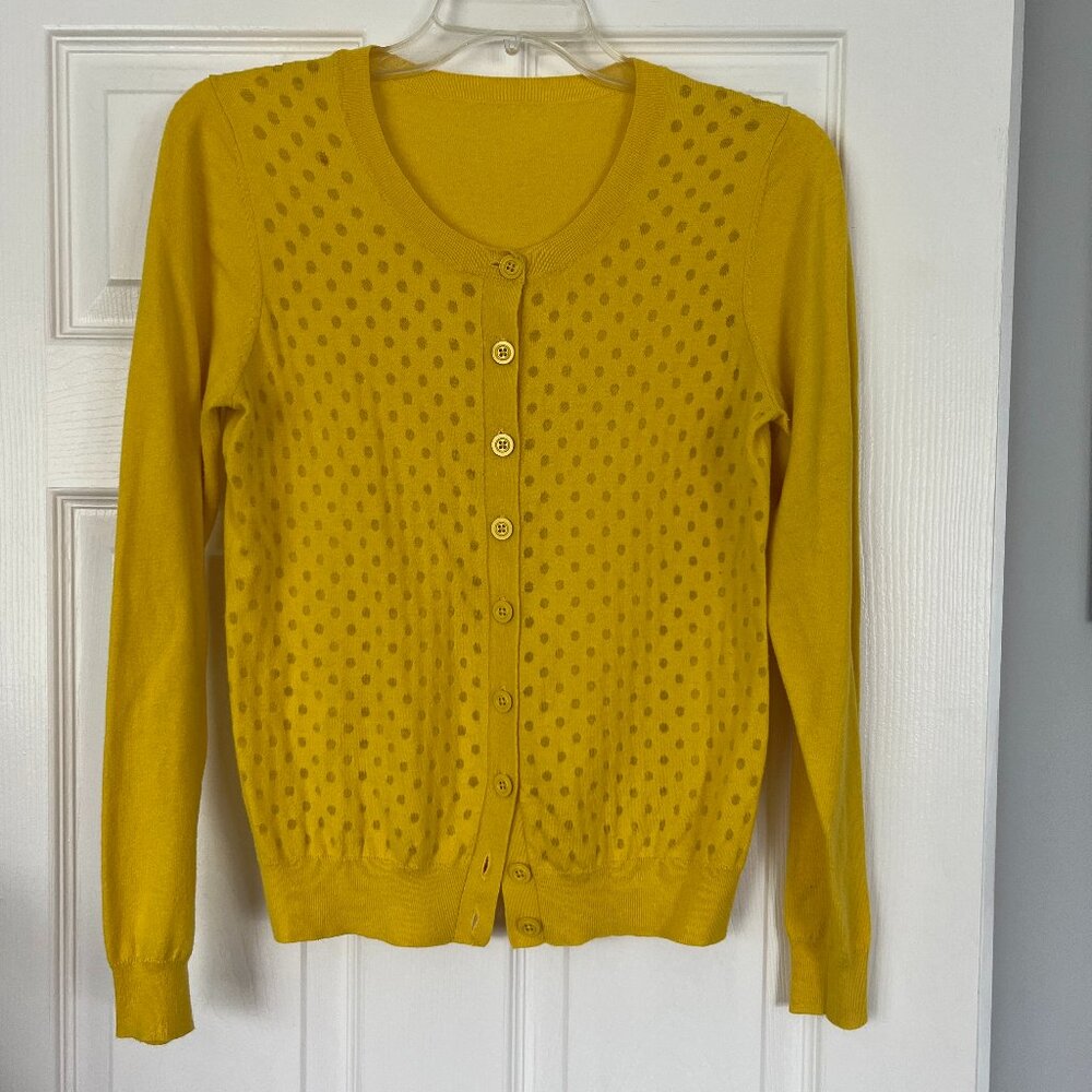 Banana Republic yellow cardigan